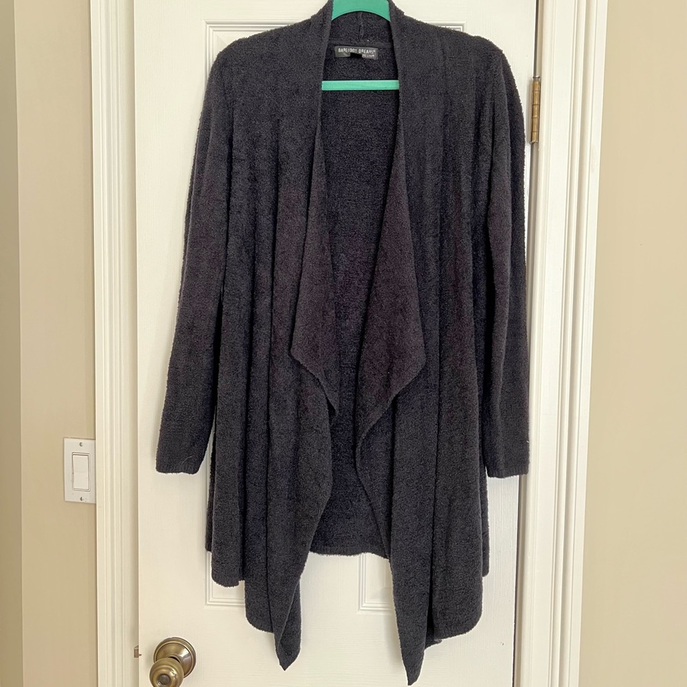 Barefoot Dreams Bamboo Chic Lite Cardigan - Size S/M - Black - PERFECT CONDITION